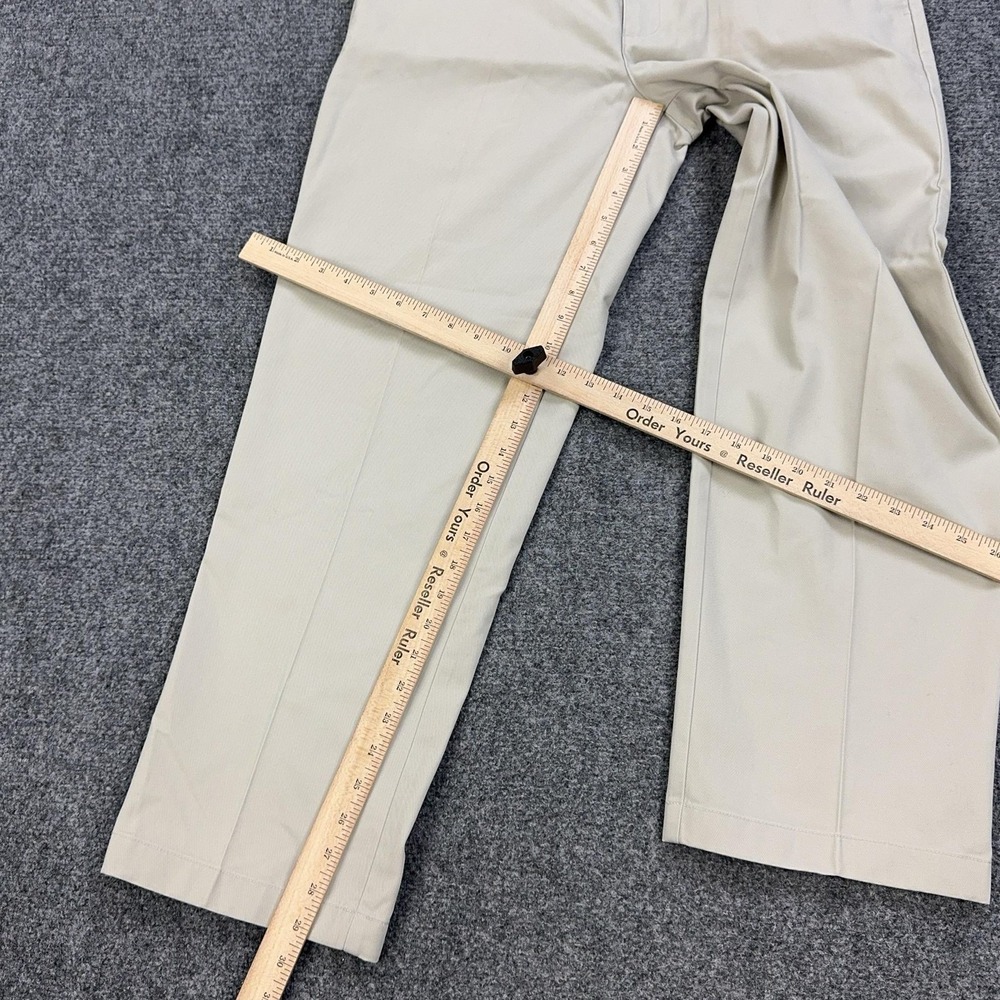 LL Bean Pants Mens 34x29 Beige Chino Natural Fit Straight Leg Cotton Casual - Picture 4 of 11